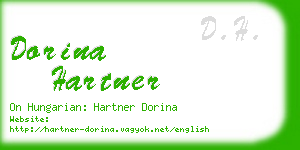 dorina hartner business card